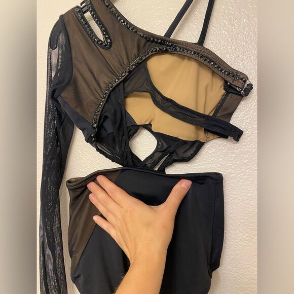 Tenth House 2 Die solo dance costume strap black ALTITUDE TD25450 LC-large child - Picture 8 of 13